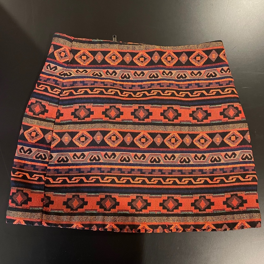 Alythea Printed Crop Mini Skirt